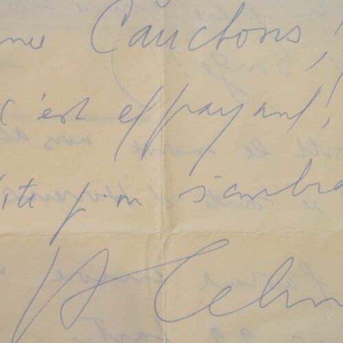 Lettre enjouée et amoureuse de Céline.