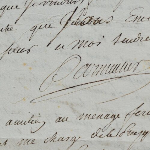 Parmentier, un ami dévoué et généreux.