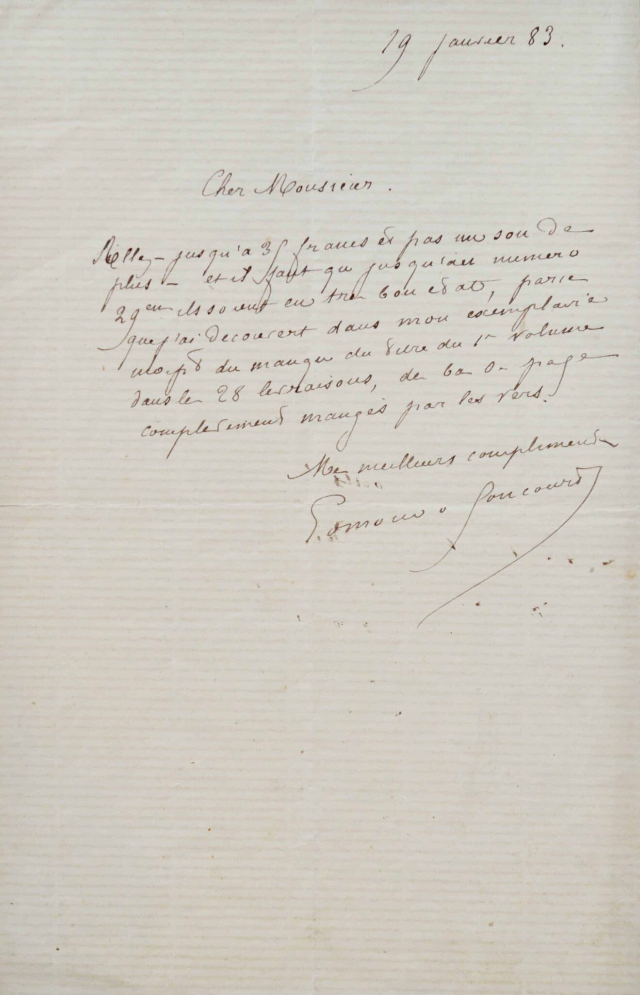 Edmond de Goncourt, bibliophile rigoureux.