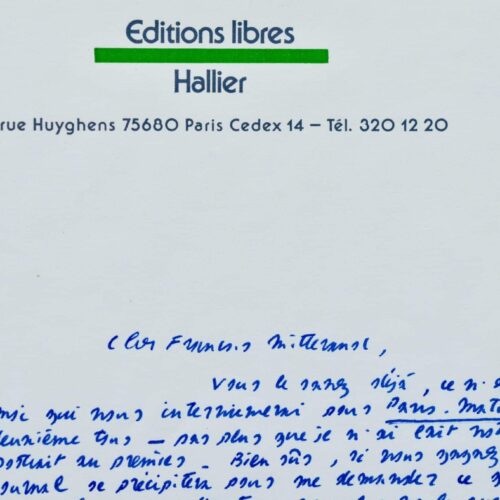 Jean-Edern Hallier s'adresse à François Mitterrand pendant l'entre-deux tours