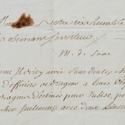 Après la victoire de Rocoux, Maurice de Saxe envoie des Dragons à Tubize