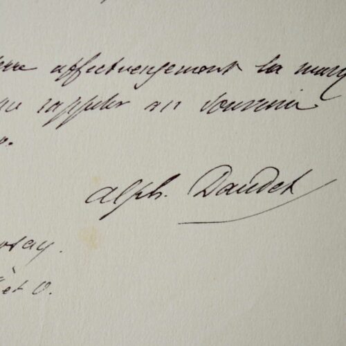 Alponse Daudet intervient pour les examens de son fils Léon Daudet