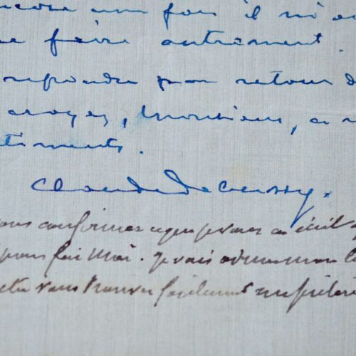 Debussy, malade, ne peut régler ses dettes