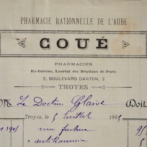 Ordonnances du docteur Émile Coué, l'inventeur de la Méthode Coué