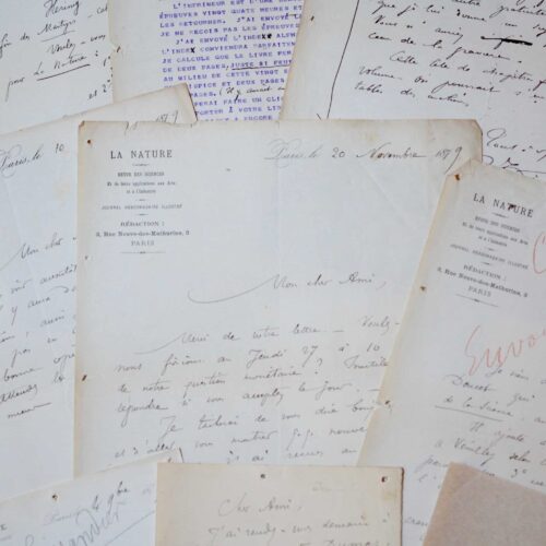 Correspondance de Gaston Tissandier avec Maurice Dreyfous
