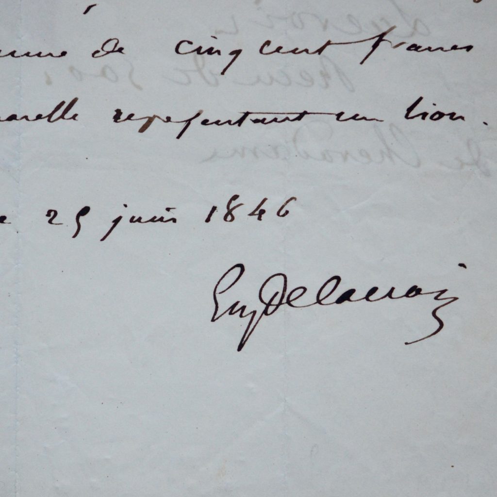 Eugène Delacroix Traces Écrites lettres autographes, manuscrits
