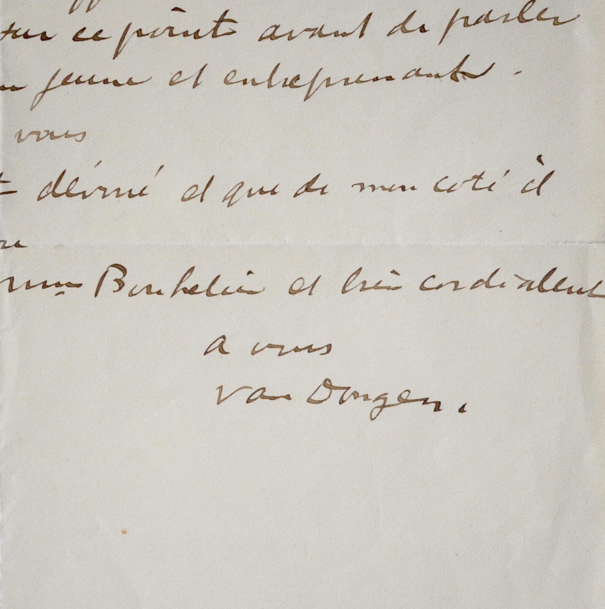 Kees Van Dongen voudrait dessiner Ida Rubinstein