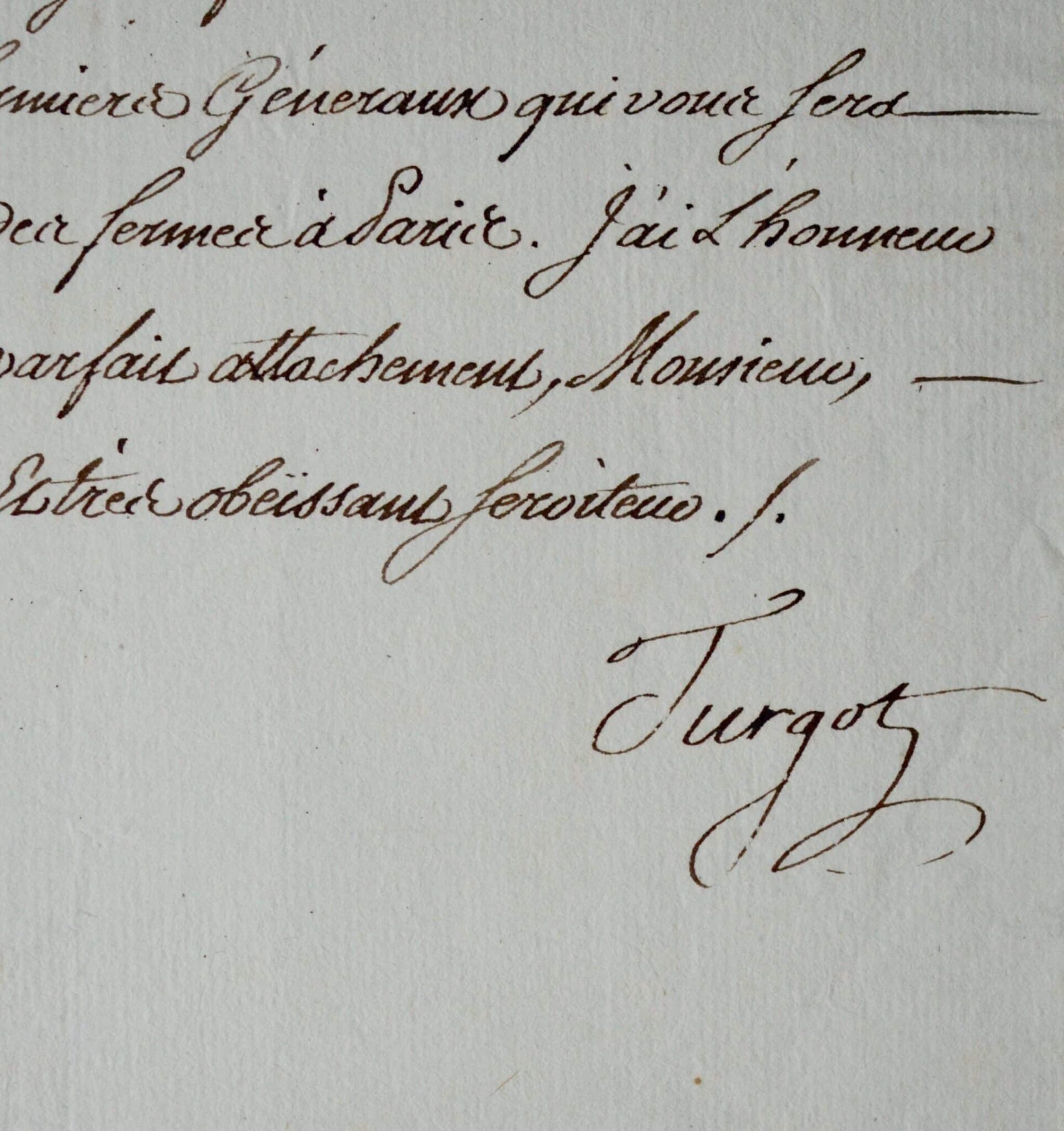 Turgot et Milly font venir du matériel scientifique d’Angleterre