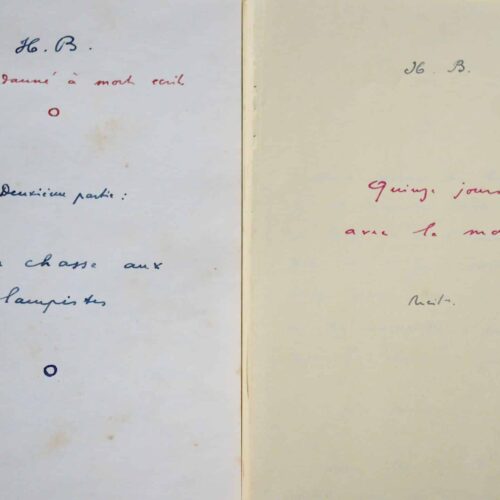 Henri Béraud : manuscrit de Quinze jours avec la mort et documents