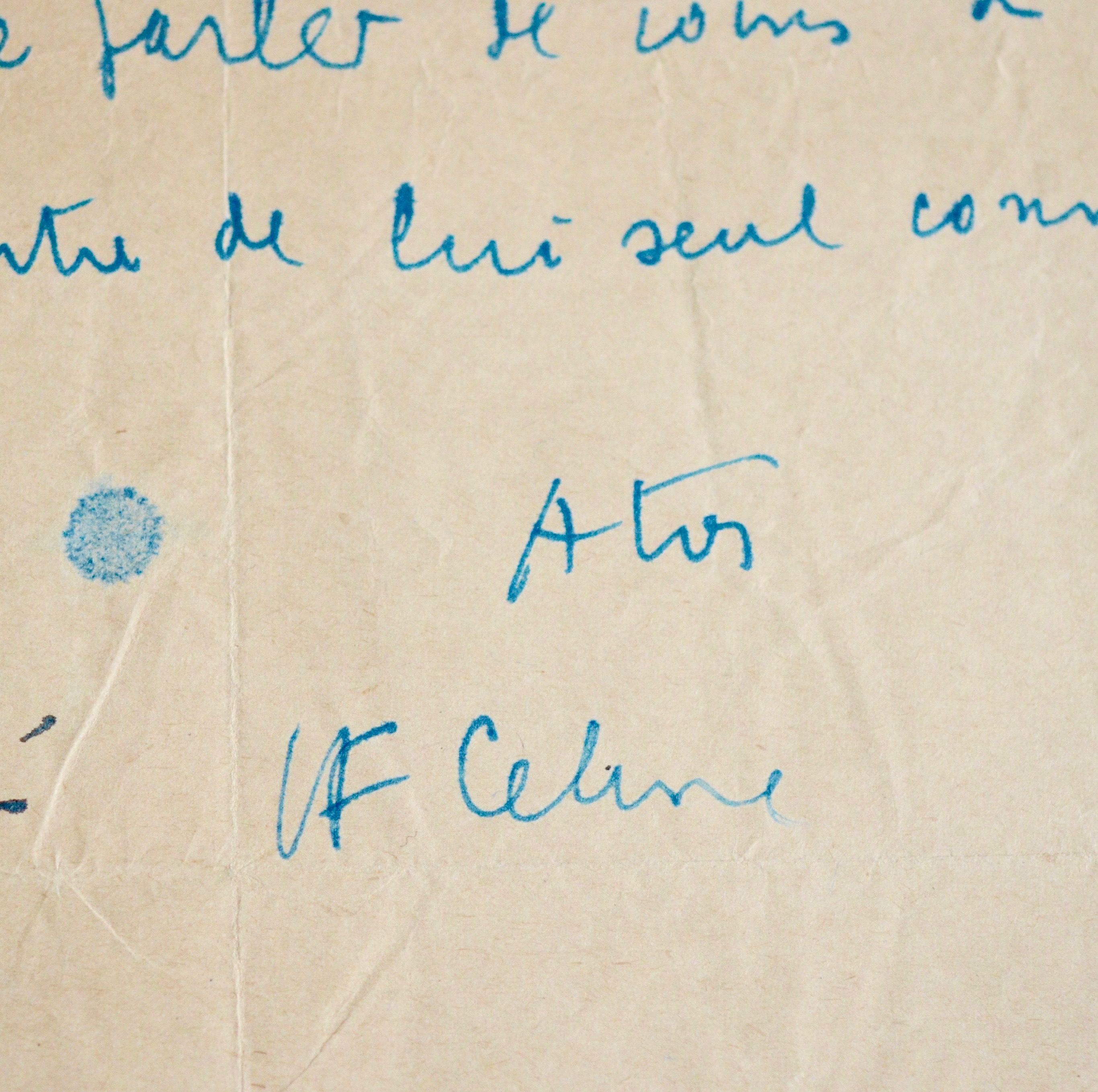 Céline demande audience à un ami