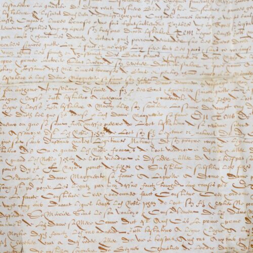 Testament sur parchemin de Pierre de Louet de Murat
