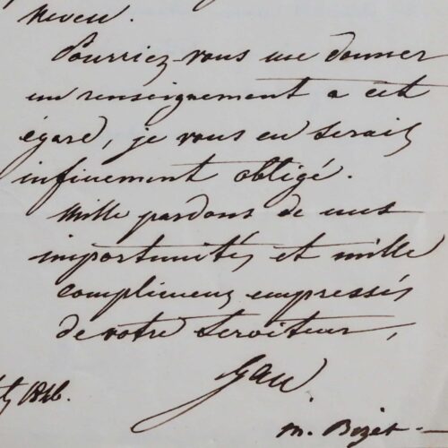 Cinq lettres de l'architecte François-Christian Gau