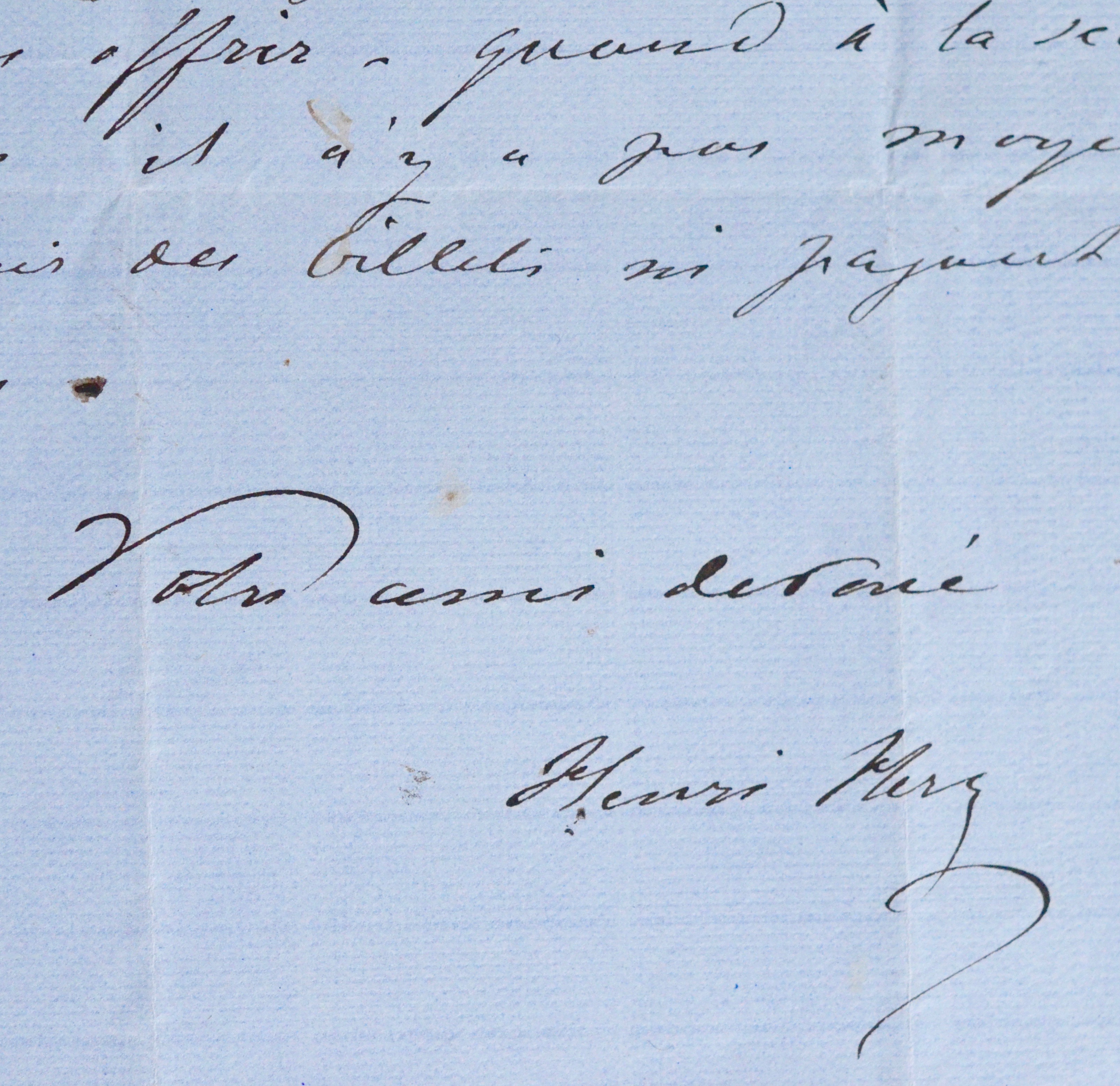 Le pianiste Henri Herz recommande de jeunes talents