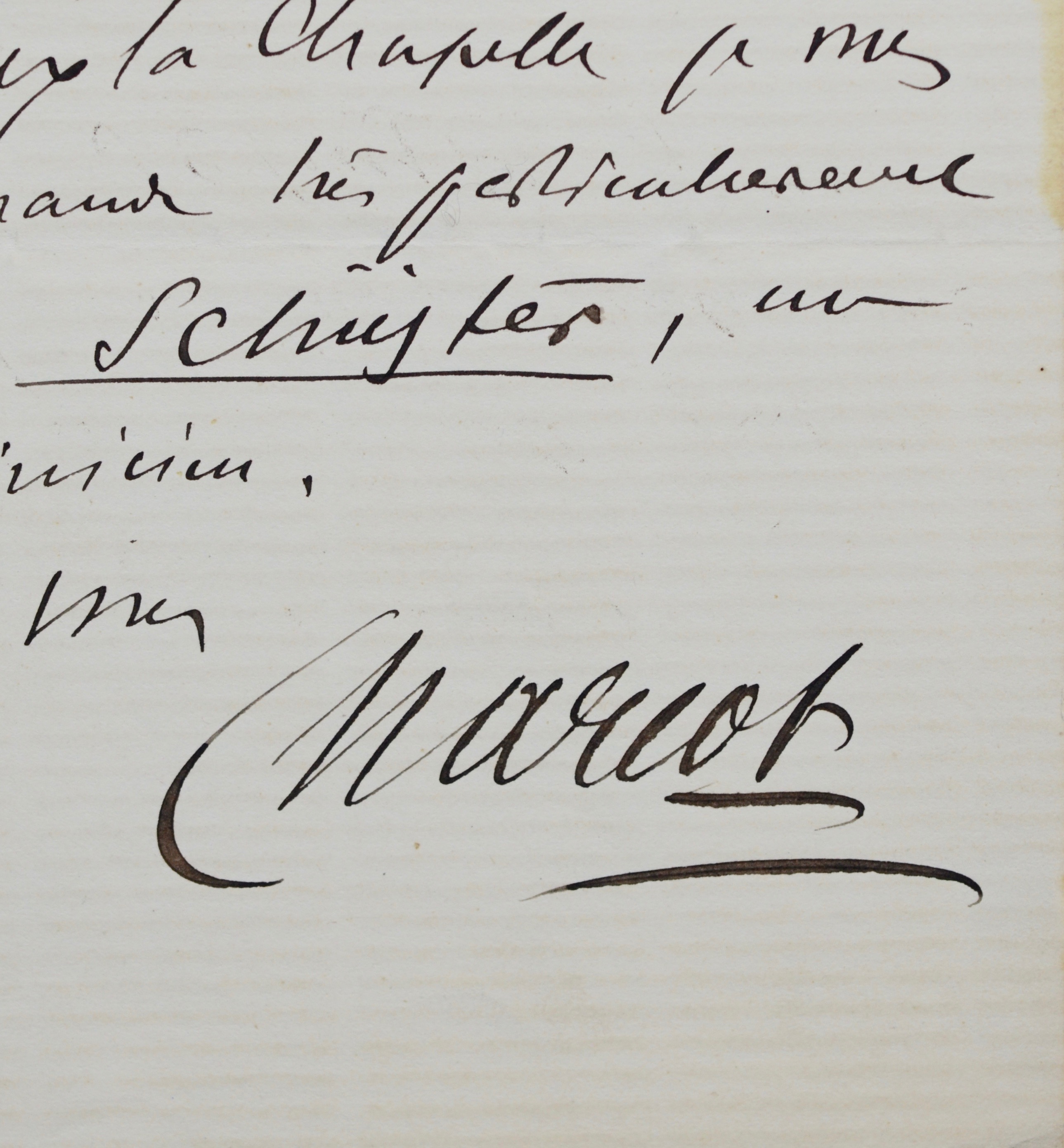 Jean-Martin Charcot recommande un clinicien à un confrère