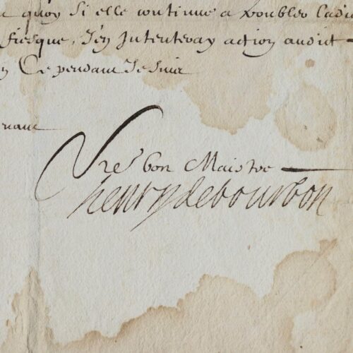 Henri II de Condé règle des différents sur ses terres