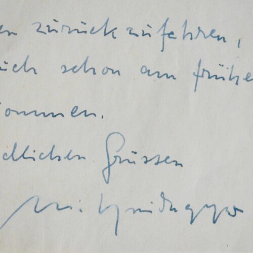 Martin Heidegger réclame un rendez-vous à son traducteur