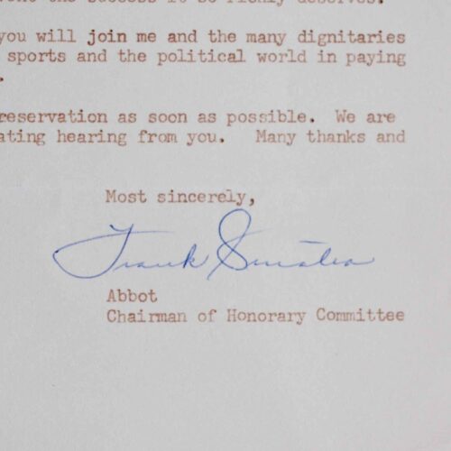 Frank Sinatra invite Billy Wilder