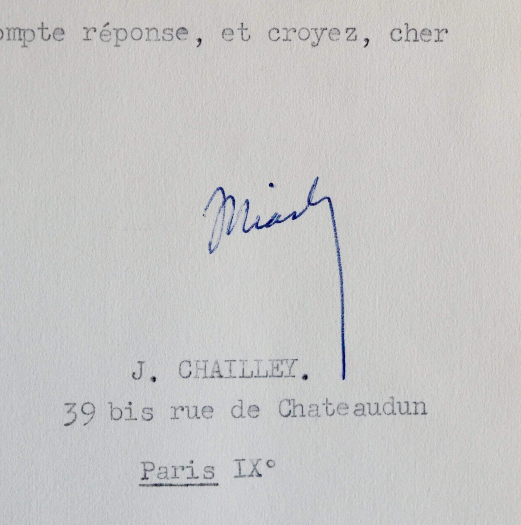 Drie brieven van Jacques Chailley