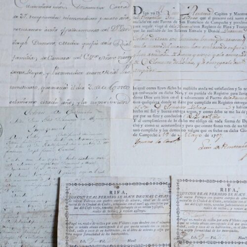 Mexique : 6 documents des XVIIIe et XIXe siècles