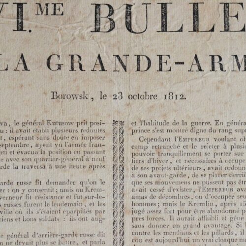 Bulletin de la Grande Armée : incendie de Moscou