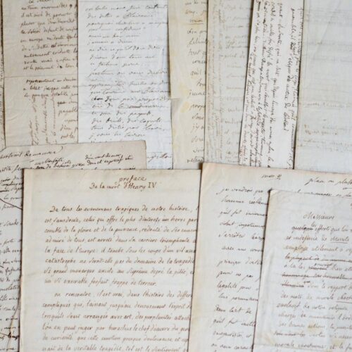 12 manuscrits du Duc de Lévis