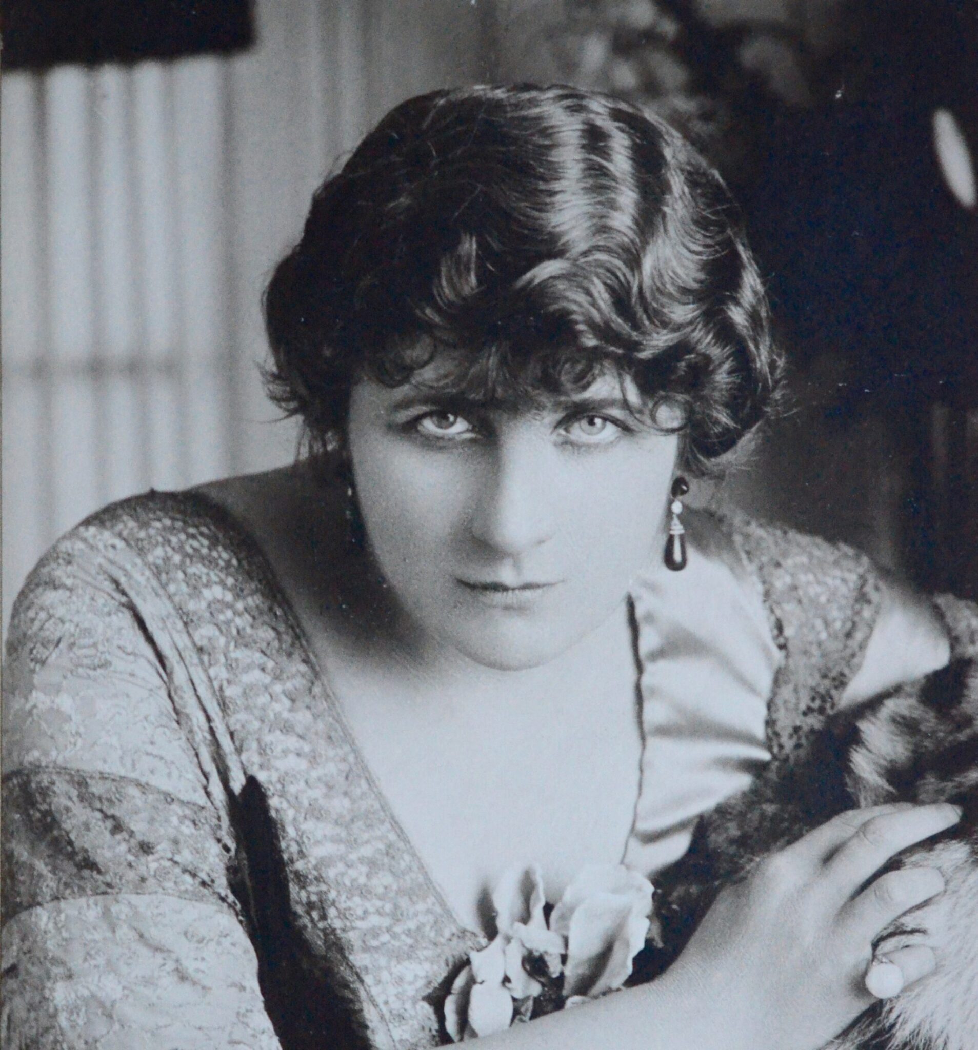 Portrait photographique et autographe de la cantatrice Mary Garden