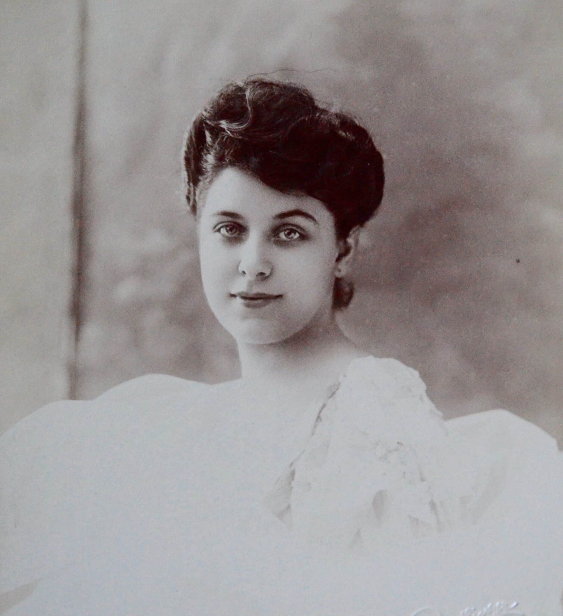 Portrait et lettre de la cantatrice Geraldine Farrar