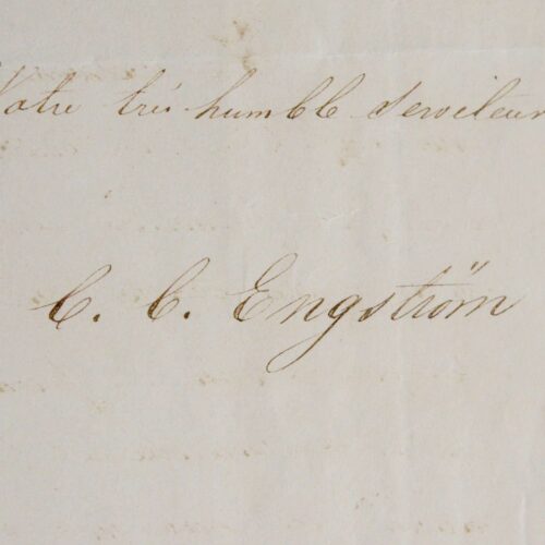 Longue lettre de l'ingénieur suédois Engstöm sur les canons rayés