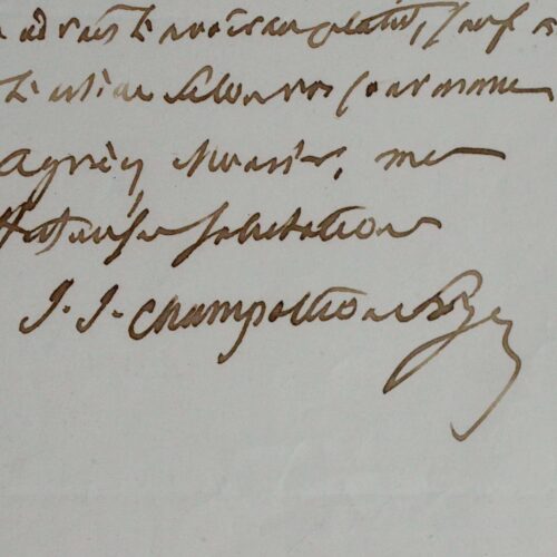 6 lettres de Jean-Jacques Champollion-Figeac