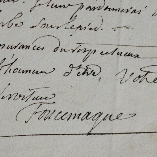 Lettre de Foncemagne évoquant ses compatriotes orléanais Jousse, Gérou, Polluche