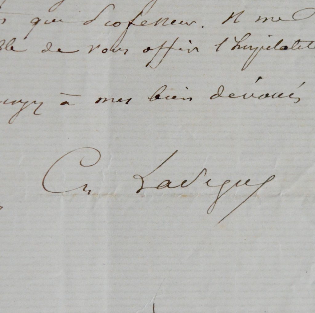 Charles Lasègue Traces Écrites lettres autographes, manuscrits
