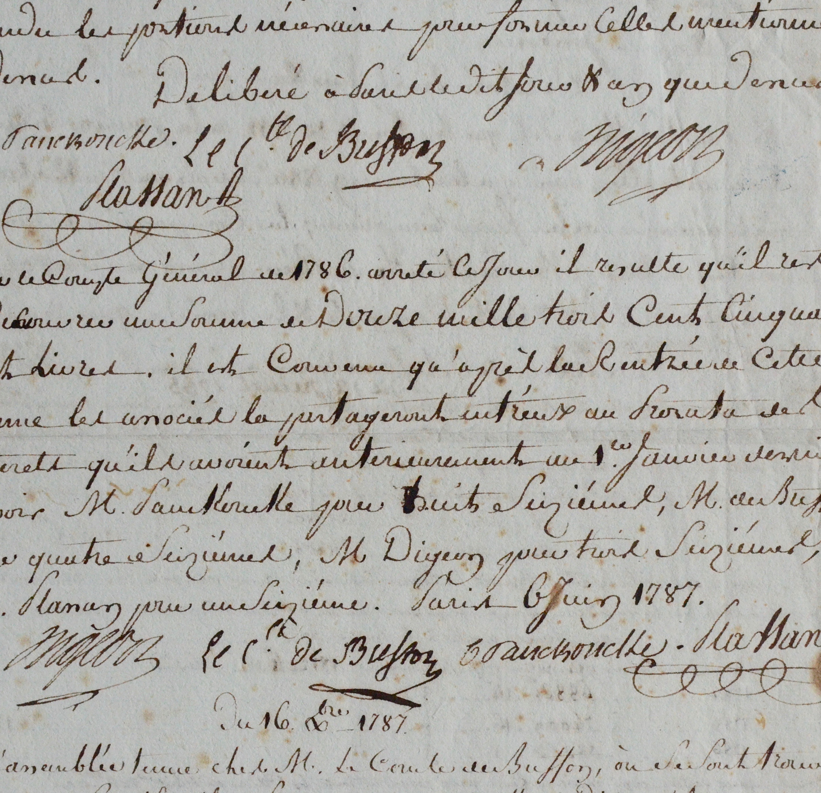 Buffon et ses associés statuent sur la publication de l’Histoire naturelle