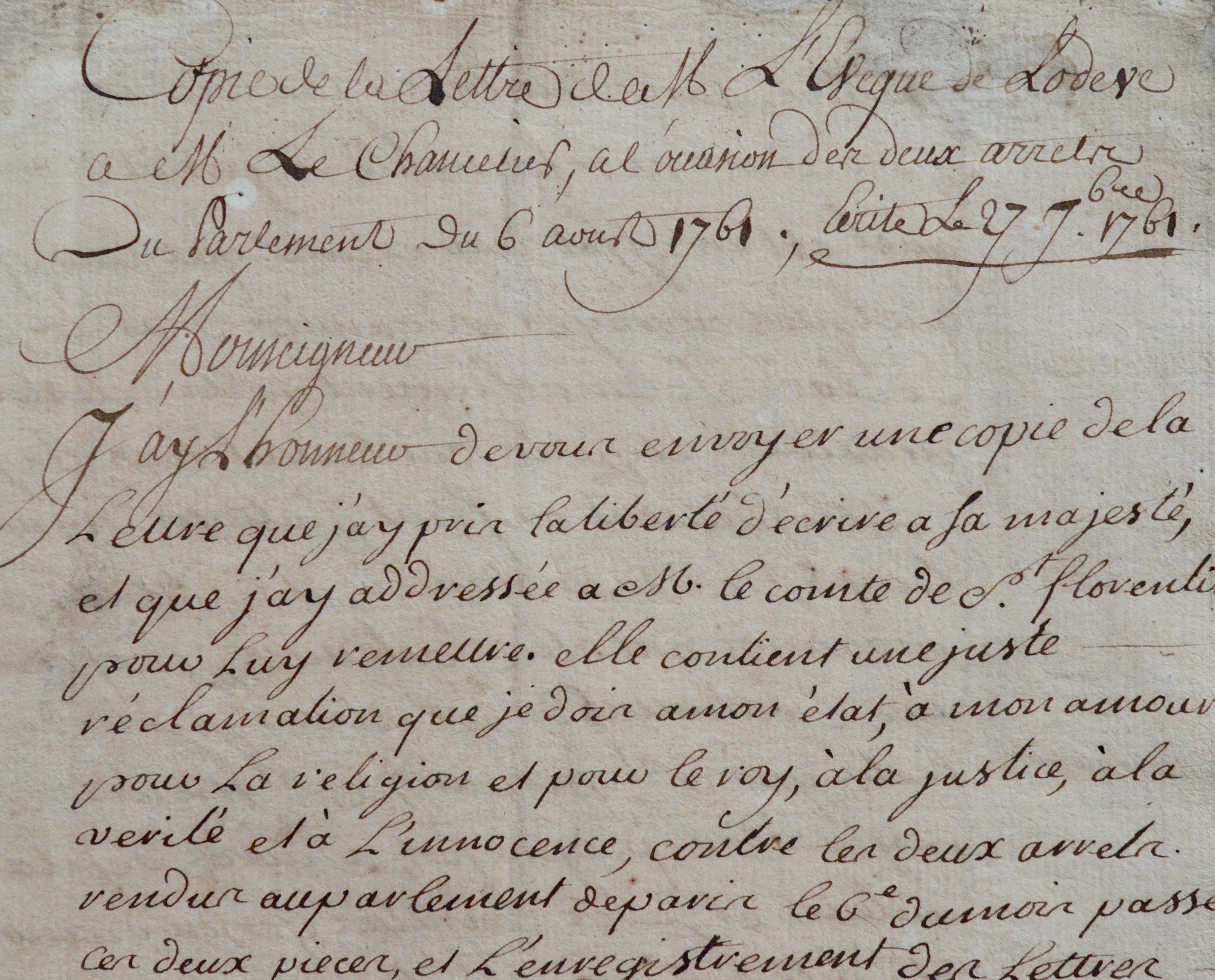 L’évêque de Lodève défend les jésuites