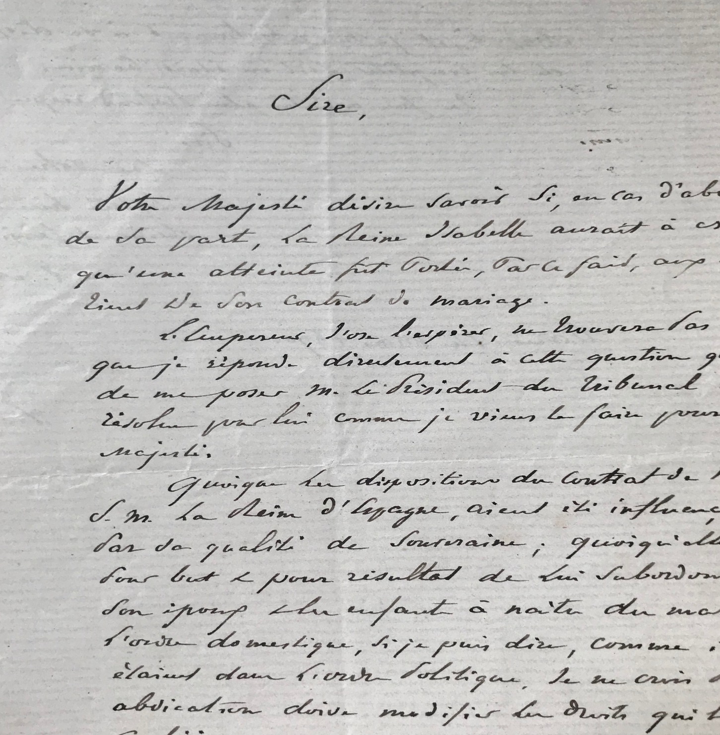 Napoléon III et les droits d’Isabelle II, en cas d’abdication