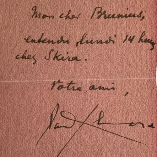 Eluard et le surréaliste Brunius se retrouvent chez Skira