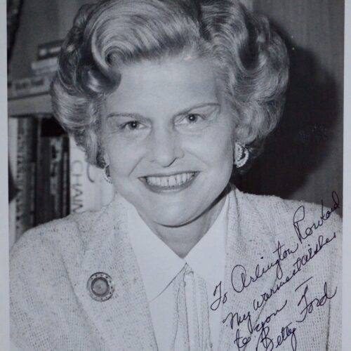 Portrait dédicacé de la première Dame américaine Betty Ford