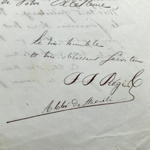 Lettre du trappiste François Régis Martrin-Donos, le solitaire de Staouëli