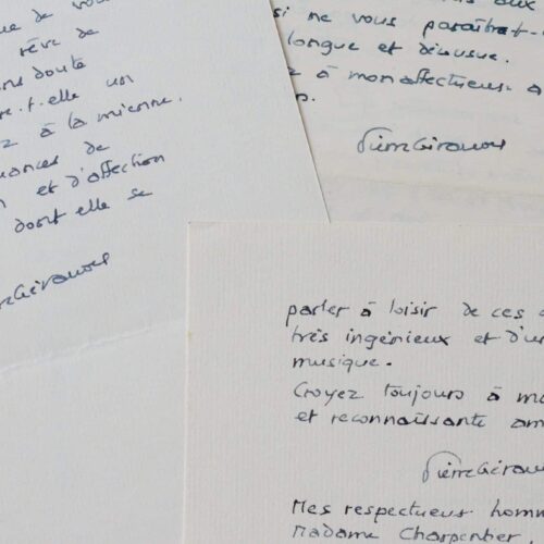 Lettres du chartiste et paléographe Pierre Géraudel
