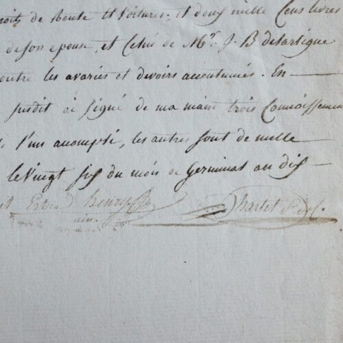 Expédition d'instruments de musique à Saint-Domingue, depuis Bordeaux