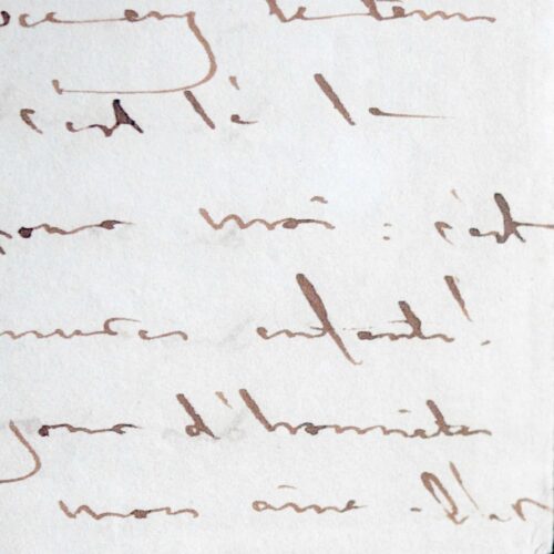 Belle lettre de l'amiral Baudin relative à la guerre de succession portugaise, en 1833