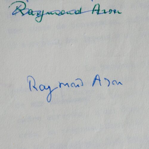 Tapuscrit corrigé de Raymond Aron, « Le choix : Réveil de la foi européenne ? »