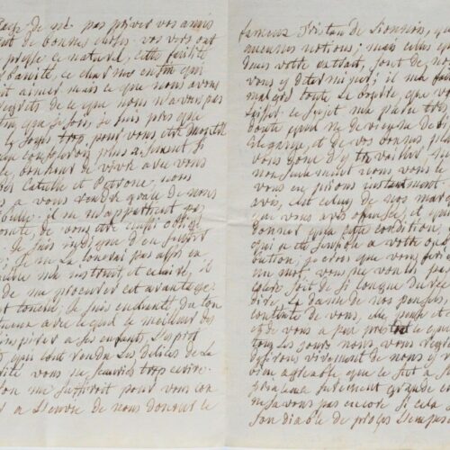 Dense et belle lettre du poète Lorrain François-Antoine Devaux, au comte de Tressan