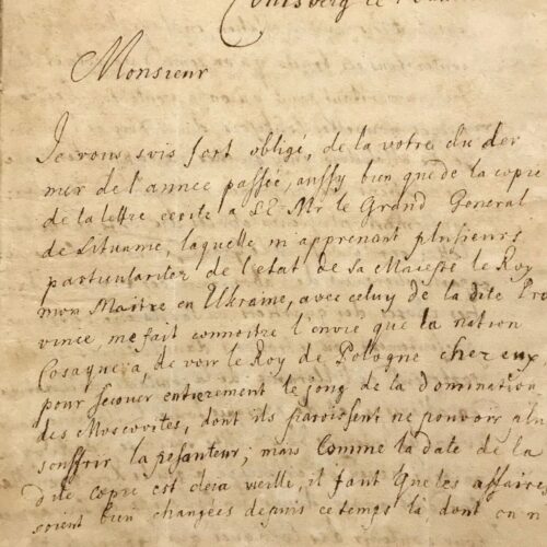 La Grande Guerre du Nord, en 1708, relatée par un serviteur de Charles XII de Suède