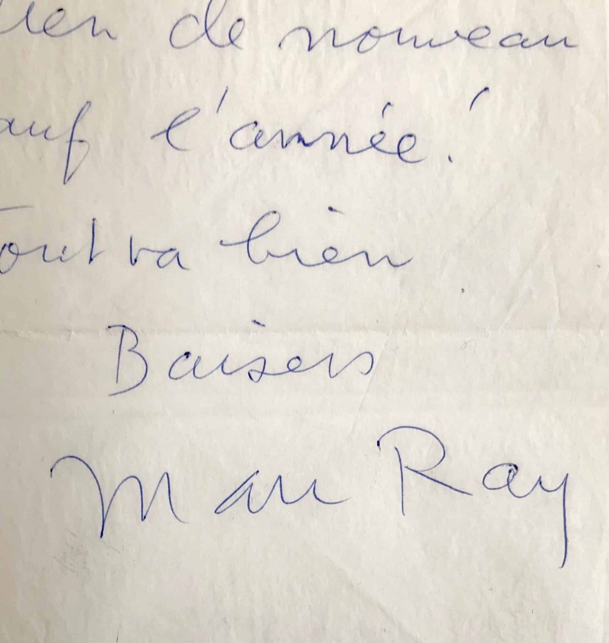 Les voeux de Man Ray, pour l’année 1963