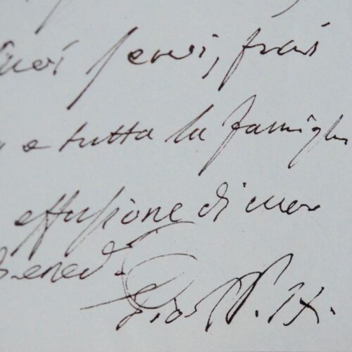 Lettre autographe signée du pape Pie IX