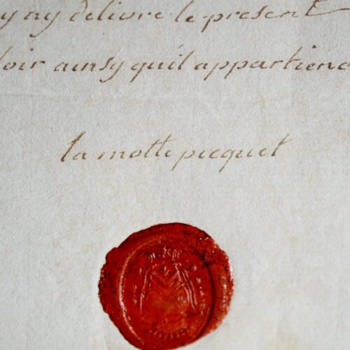 Certificat de La Motte-Picquet pour un capitaine du Terrible