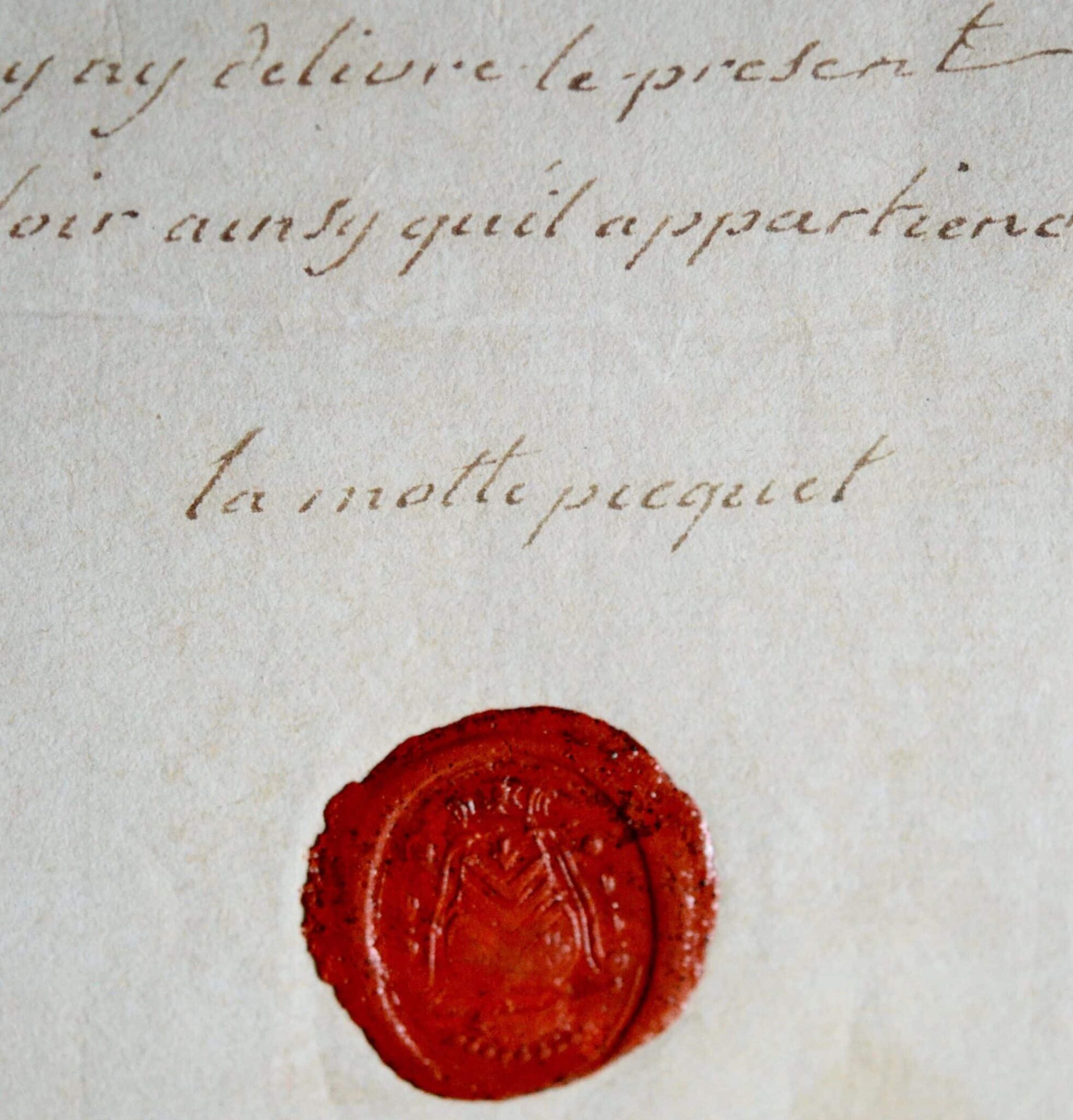 Certificat de La Motte-Picquet pour un capitaine du Terrible