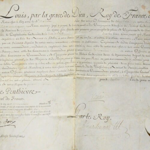 Gironde : commission de capitaine garde-côte de La Teste de Buch