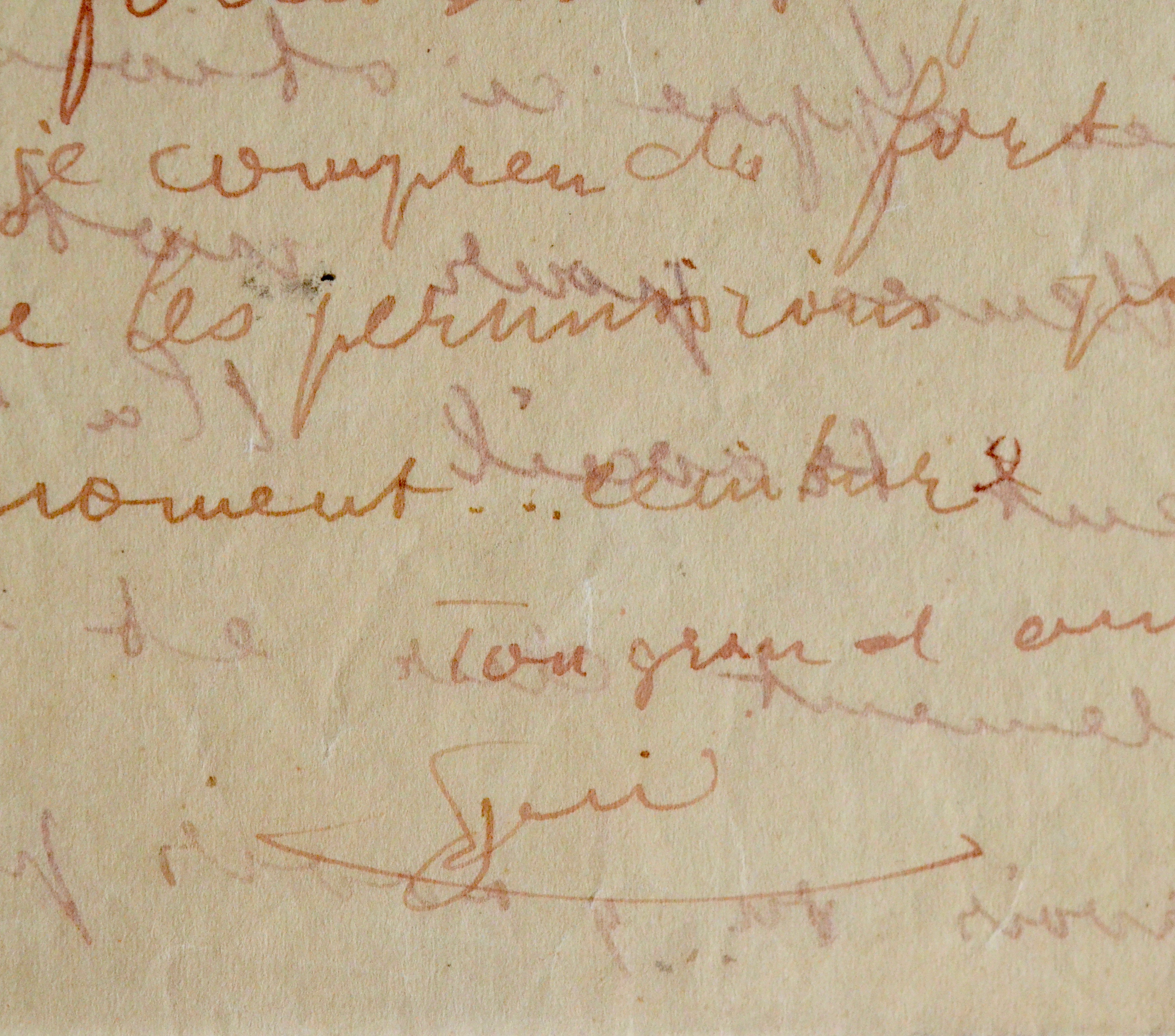 Une des dernières lettres de Guillaume Apollinaire à Lou, du 13 octobre 1915