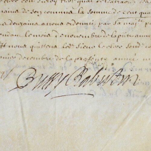 Roger de Bussy-Rabutin reçoit ses appointements de capitaine de cavalerie